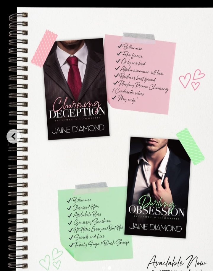 jainediamond040's tweet image. I may have teased which Vance sibling is up next at the end of Darling Obsession 🤭
Next Vance sibling teased in Darling Obsession 👀
Books 1 & 2 are live in KU! ✨
#BayshoreBillionaires #JaineDiamond #KUromance #BillionaireRomance