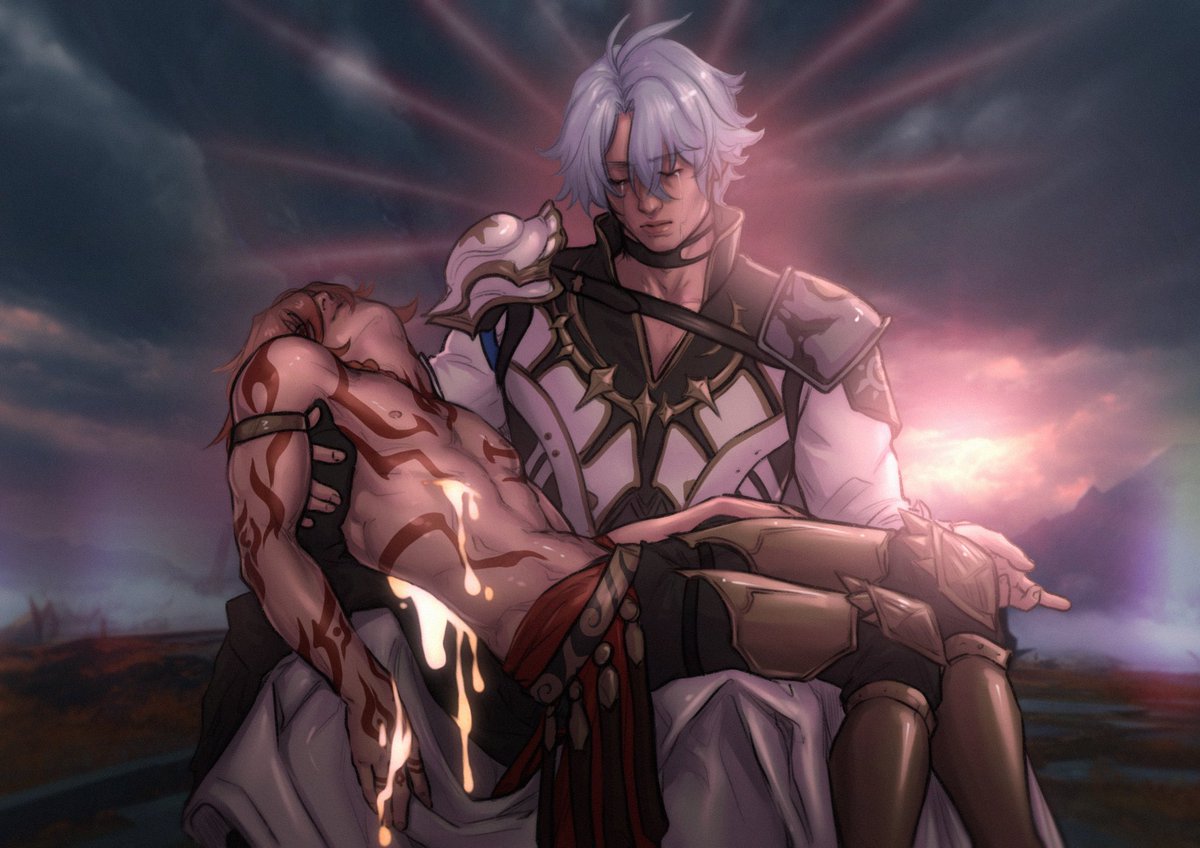 Inspired by Michelangelo’s Pietà 
God I love them. 
#phaidei