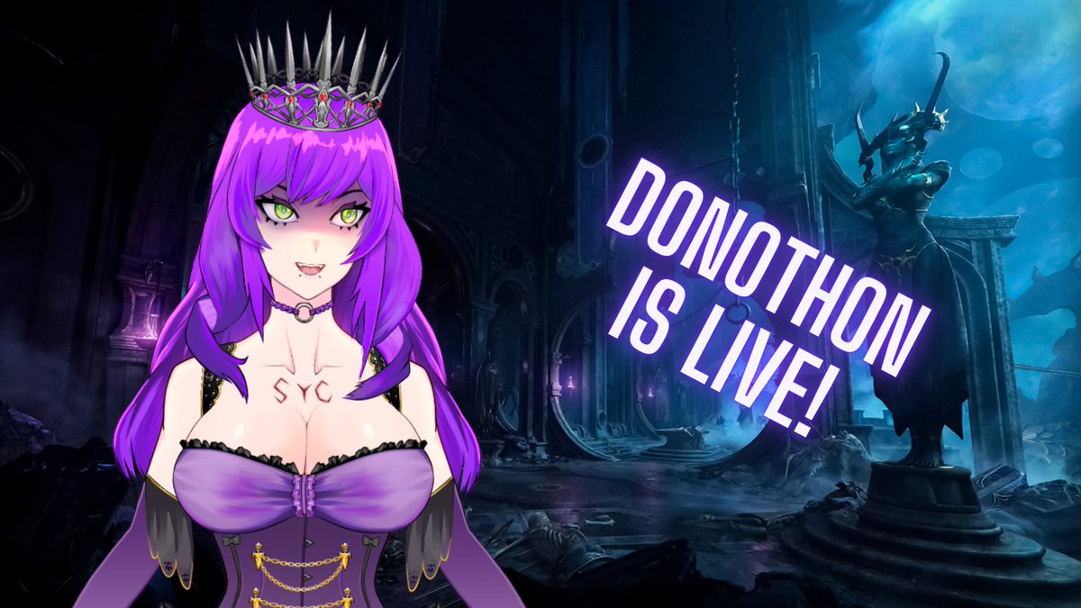 DAY 5 OF THE DONOTHON!!! Come hang out and see what chaos we have in store this time on the tw!tch yanderes 💜💜💜
