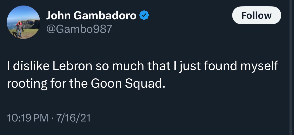 This the clown we’re supposed to believe has insider information about the Lakers lmao