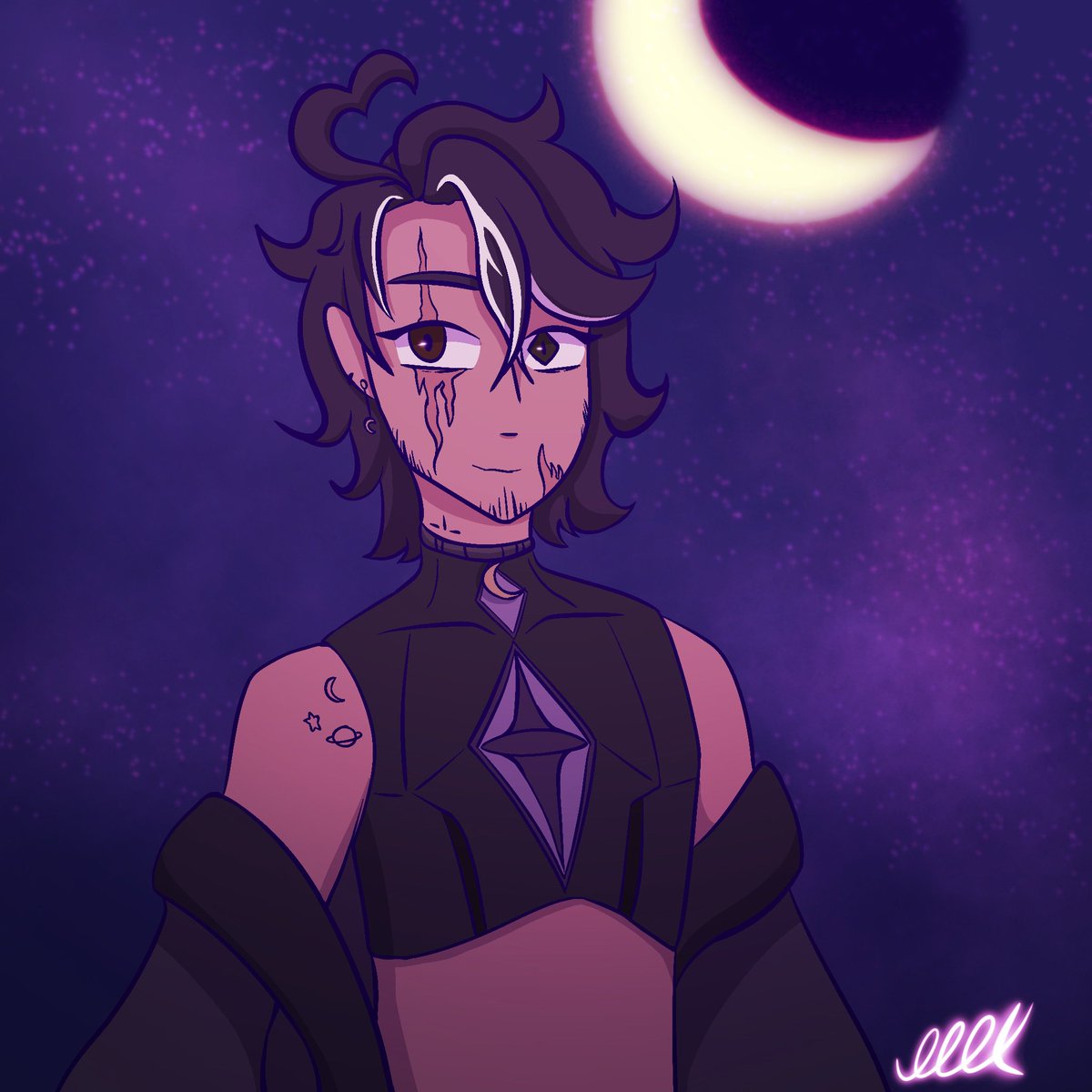 vixmixarts's tweet photo. First Revenge! This is Ash, @IcarusAce_  ‘s OC!

#artfight2025 #TEAMCRYSTALS https://t.co/klupyrJRXj