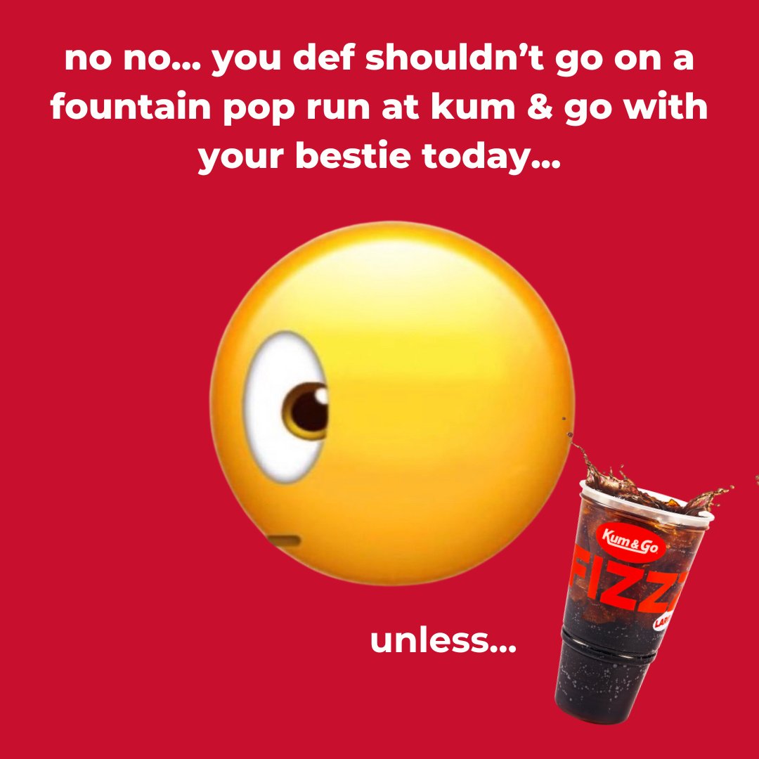 tag a friend you DEF shouldn't go get a pop with 🥤