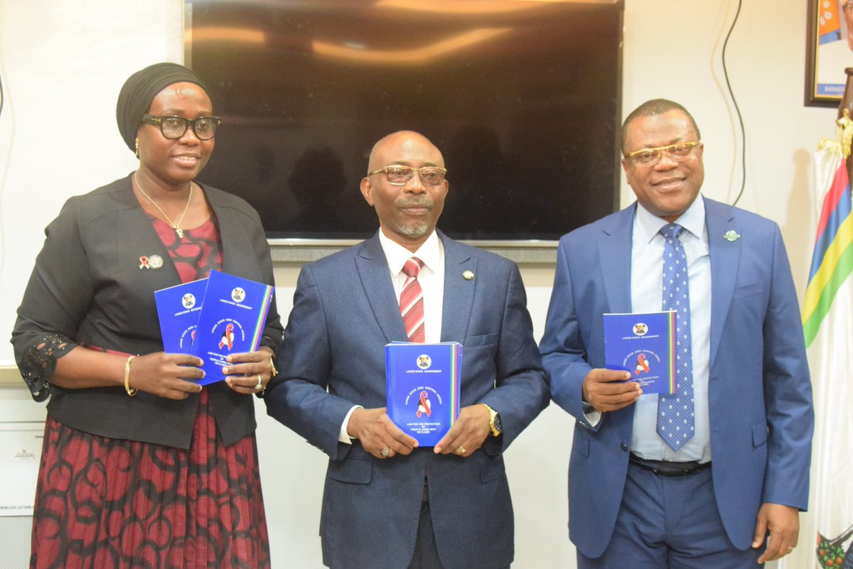 The CEO of the Lagos State AIDS Control Agency , Dr. Folakemi Animashaun, led the management team of the agency on a courtesy visit to the Lagos State Ministry of Justice.

The visit was aimed at fostering a strategic partnership to eliminate stigmatization and discrimination