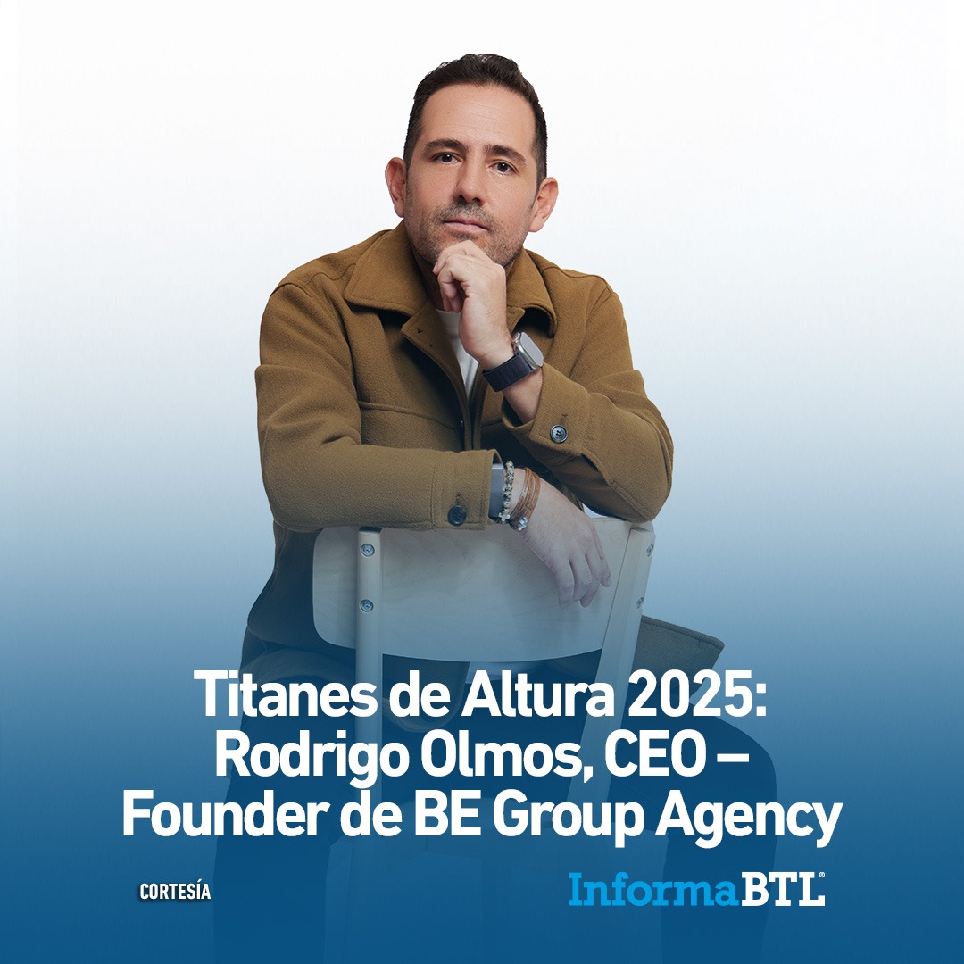 InformaBTL's tweet photo. Rodrigo Olmos, CEO – Founder de BE Group Agency, es uno de nuestros #TitanesDeAltura2025.

Conoce su visión de liderazgo, aprendizajes y pasiones 👉 https://t.co/obEXZFMmKZ 

#TitanesDeAltura
#InformaBTL
#Liderazgo
#BeGroup
#BeGroupAgency https://t.co/uyUxHQSS3b