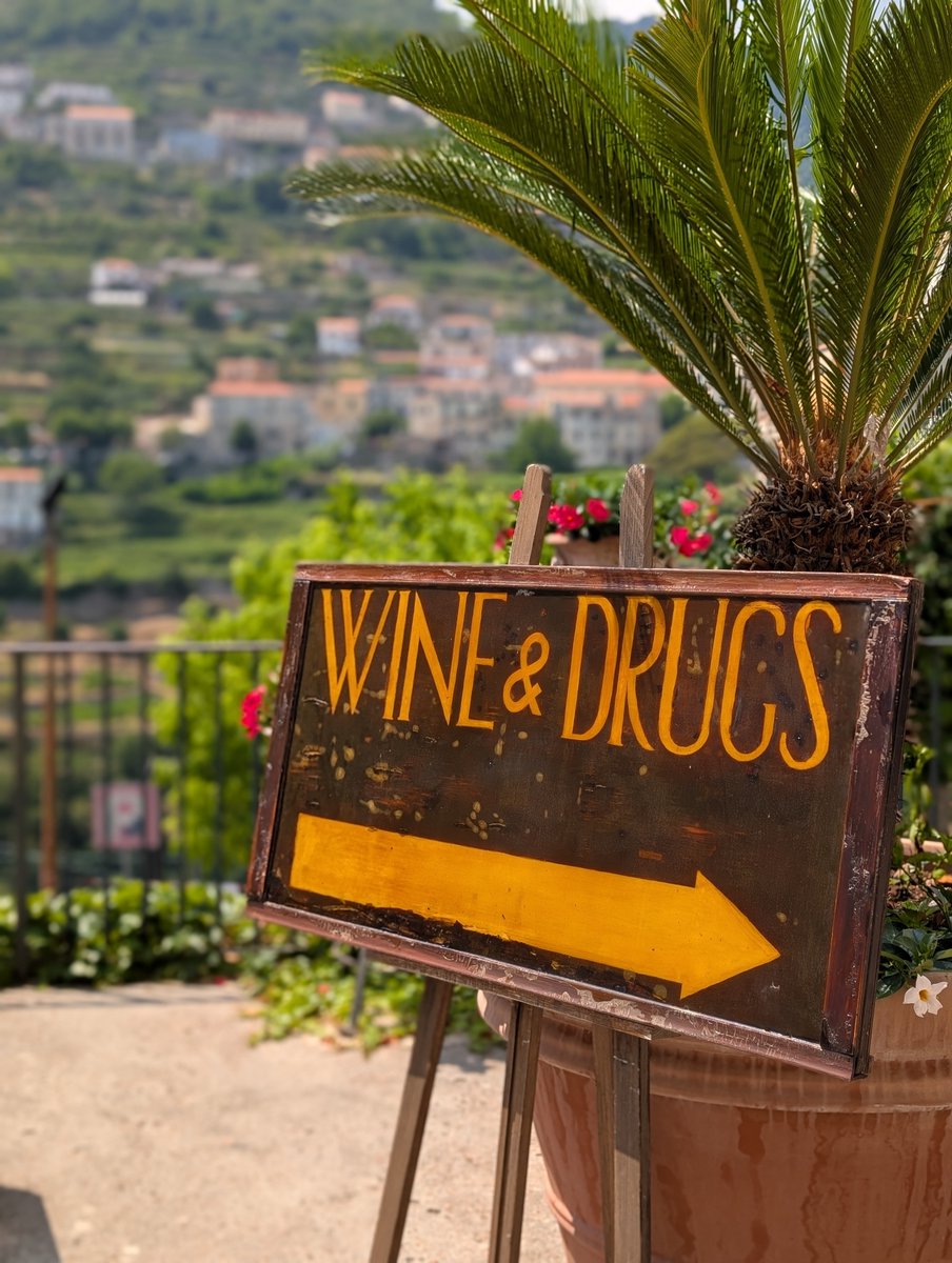 rxpertsolutions's tweet image. During a recent trip to Italy, I couldn&apos;t resist snapping a photo in front of this uniquely named establishment - &quot;Wine and Drugs.&quot; As someone who works in drug diversion mitigation, the irony wasn&apos;t lost on me!