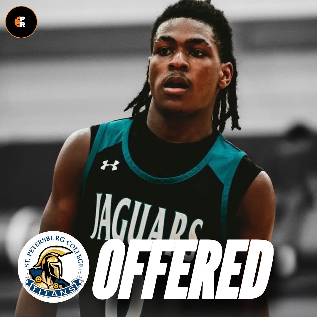 5’11 Guard Jamari Bolden C/O ‘26 of Coral Glades HS picks up an offer from St Petersburg College (NJCAA) ✅