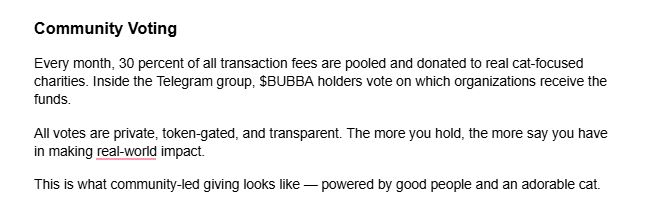 bubbatoken's tweet image. 30% Of All Fees Generated On Believe Will Be Donated To Charities Voted On By Token Holders

$BUBBA