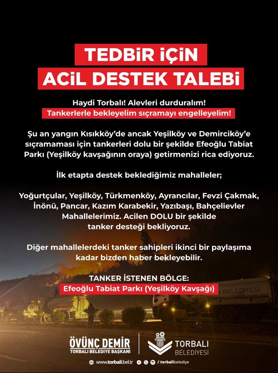 #izmiryanıyor 

#yangınvar #Torbalı