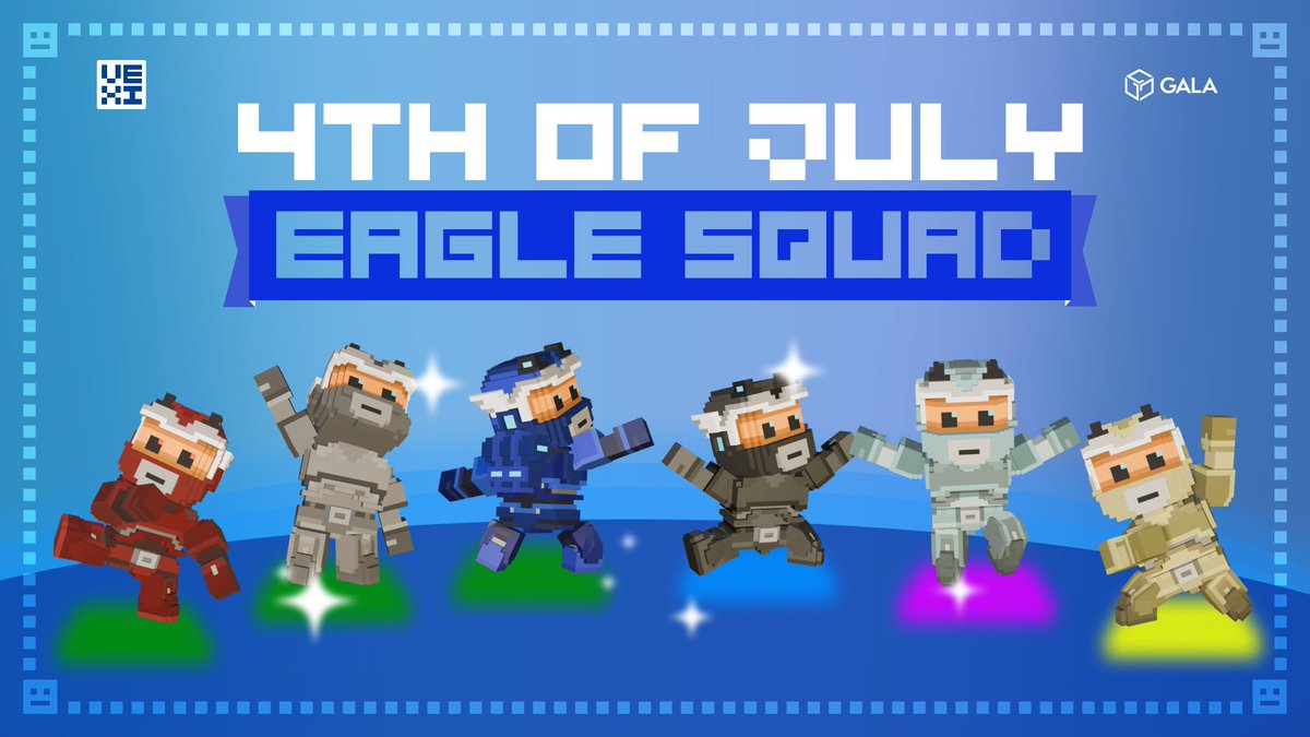 ⚙️ Workforce Pack Incoming
news.gala.com/gala-games/vex…

 200 boxes drop July 3 @ 12 PM PST — 6 ProtoVexi + 6 random Eagle Guardian costumes (Odds 65/21/10/4)
$65.99 launch price (was $120)
Celebrate July 4th—supplies won’t stick around!