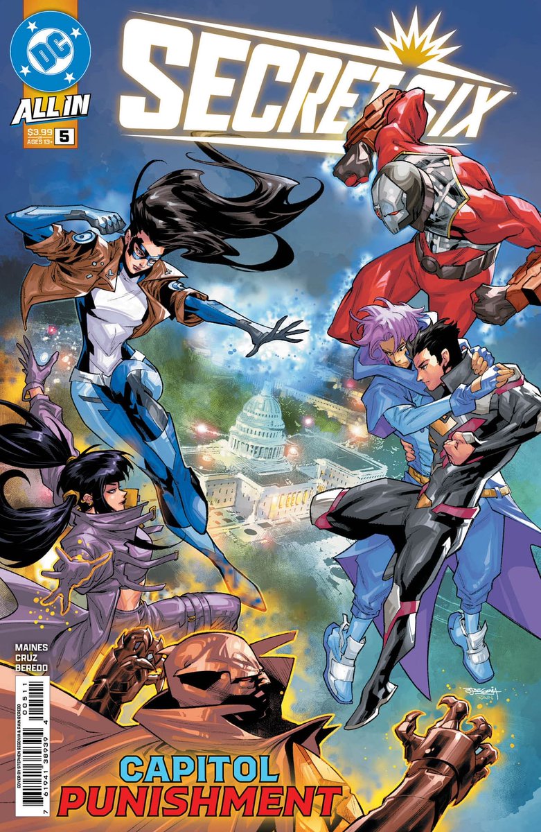 ltsdreamer's tweet image. Issue #5 of Secret Six (2025) is now available where ever you buy comics dream team!!