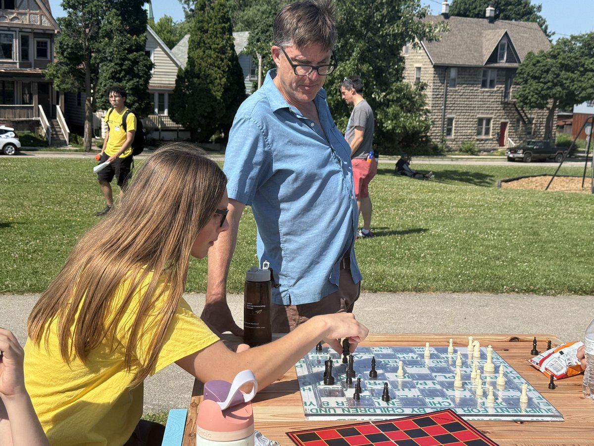 ♟️MKE Chess Park is coming alive!

Today, MPS students from UWM's Design &amp; Build Camp unveiled concepts for Wisconsin's first outdoor chess park in Kilbourn Reservoir Park.

This is just the beginning. Stop by the park to check out the prototypes, enjoy a game &amp; share feedback!