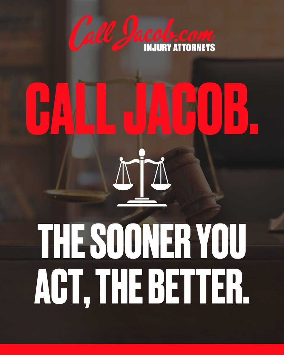 🚨 4th of July Weekend = More Traffic, More Crashes 🚨

The roads are packed, distractions are everywhere, and accidents spike every year during this holiday.

If you're injured in a crash this weekend, don’t wait.
📞 Call Jacob and let us fight for the compensation you deserve.