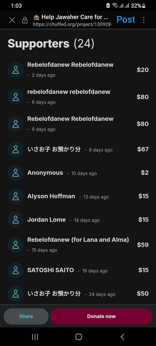 I feel depressed and suicidal today - if you see this please say hi it makes massive difference
No one has donated to me for days. Please donate—I truly need your help
chuffed.org/project/130928…