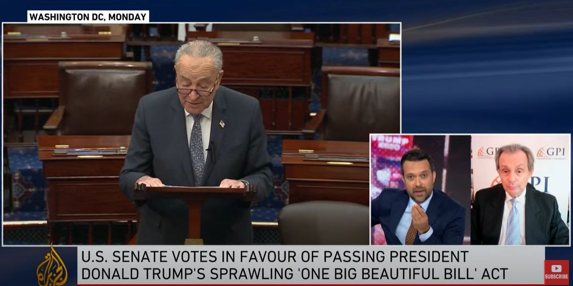Check out my recent interview on Al Jazeera English, where I discussed the big spending bill proposed by the Administration, currently debated by the US Congress.
Check out: 
linkedin.com/feed/update/ur… 

#GPI #GPInstitute #AljazeeraEnglish #US #Bigbill