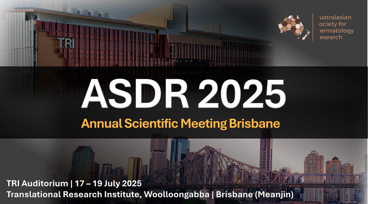 📒 The <a href="/AsdrResearch/">ASDR-Dermatology Research</a> official program is now available featuring outstanding international and national speakers. 
asdr.org.au/ASDR-2025/prog…

⏰ Be sure to register now to reserve your place for this must see event!!
asdr.org.au/ASDR-2025/regi…