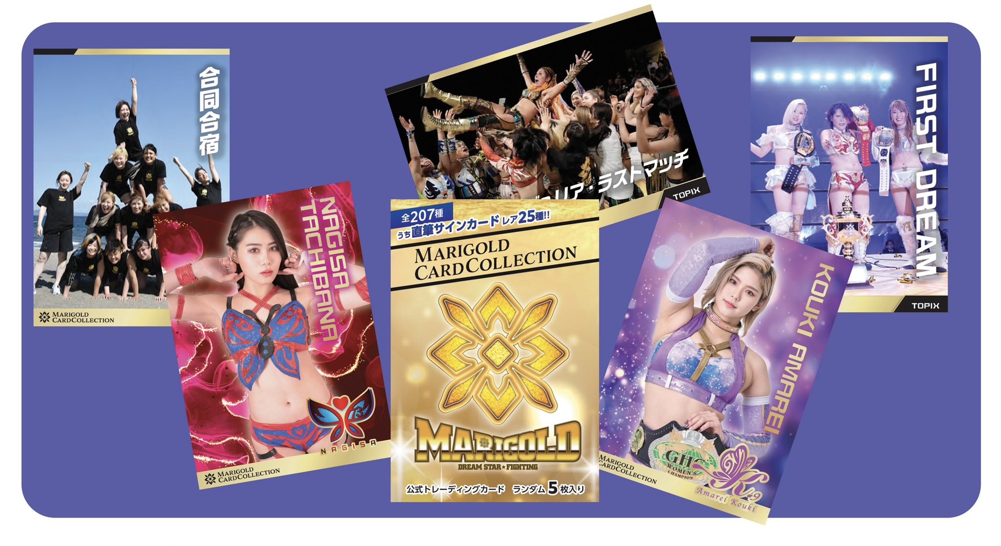 直筆サイン入り女子プロレスマリーゴールド川越大会凱旋青野未来