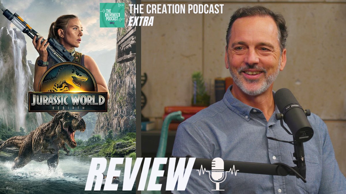 ICRscience's tweet image. 🦖 Did we really need another one?
Join ICR's "Dino Dave" and Dr. Brian Thomas as they provide a spoiler-free review of the bad writing and even worse science in the newest installment of the #JurassicWorld series.
youtu.be/hW9XNSPM93Y?si…
#JurassicWorldRebirth