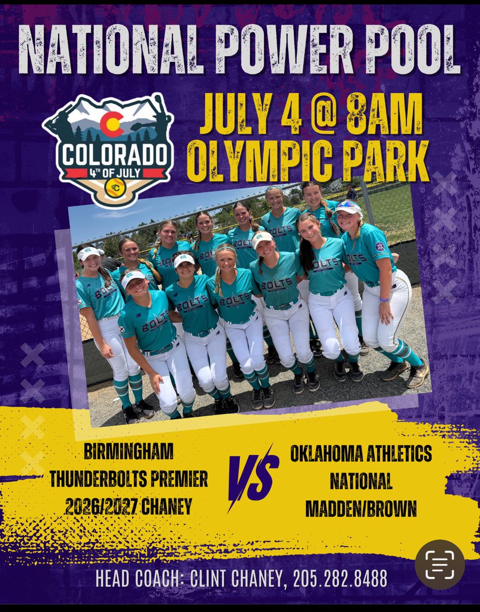 Had a great first 2 days here in colorado!! So excited to keep playing for the 4th of July tomorrow! Let’s go bolts 💜🥎🔥#boltsboom #4thofjuly #coloradosparkler
