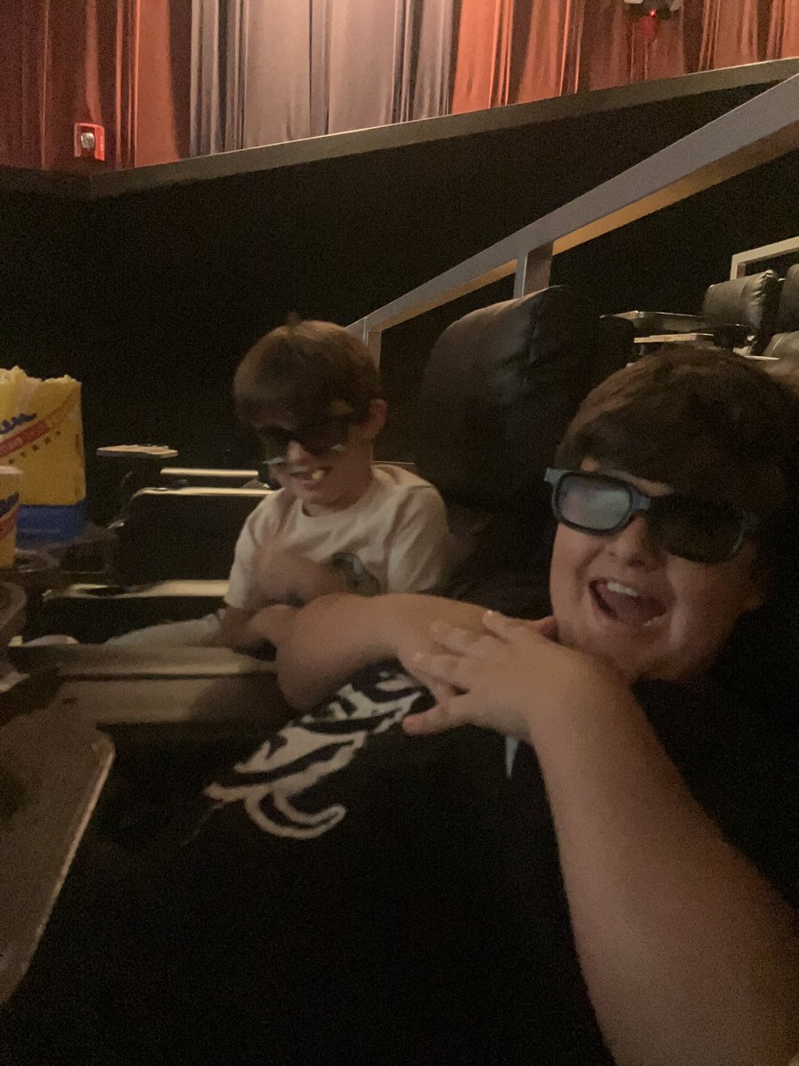 DesertMoonLace's tweet image. Morning bike ride, lunch at Bubba’s, and Jurassic World movie time. Making memories with our sweet boys. ❤️
So glad Daddy is home with us!