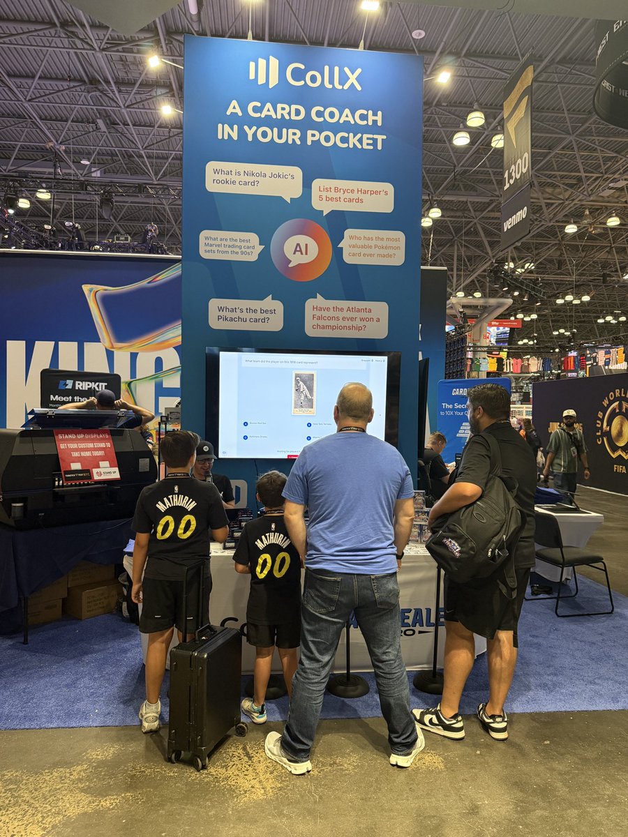 Ted Mann (@turkeymonkey) on Twitter photo Day 2 of <a href="/FanaticsFest/">Fanatics Fest</a> even more fun and crazy than Friday. <a href="/CollX_App/">CollX: Sports Card Scanner</a> AI Trivia was hopping! Multiple fans won RipKit boxes — one father-son duo each got one. 2 players got 100% and we had a showdown game to win signed Bobby Witt Jr bat. Loads of interviews and pics coming Day 2 of <a href="/FanaticsFest/">Fanatics Fest</a> even more fun and crazy than Friday. <a href="/CollX_App/">CollX: Sports Card Scanner</a> AI Trivia was hopping! Multiple fans won RipKit boxes — one father-son duo each got one. 2 players got 100% and we had a showdown game to win signed Bobby Witt Jr bat. Loads of interviews and pics coming