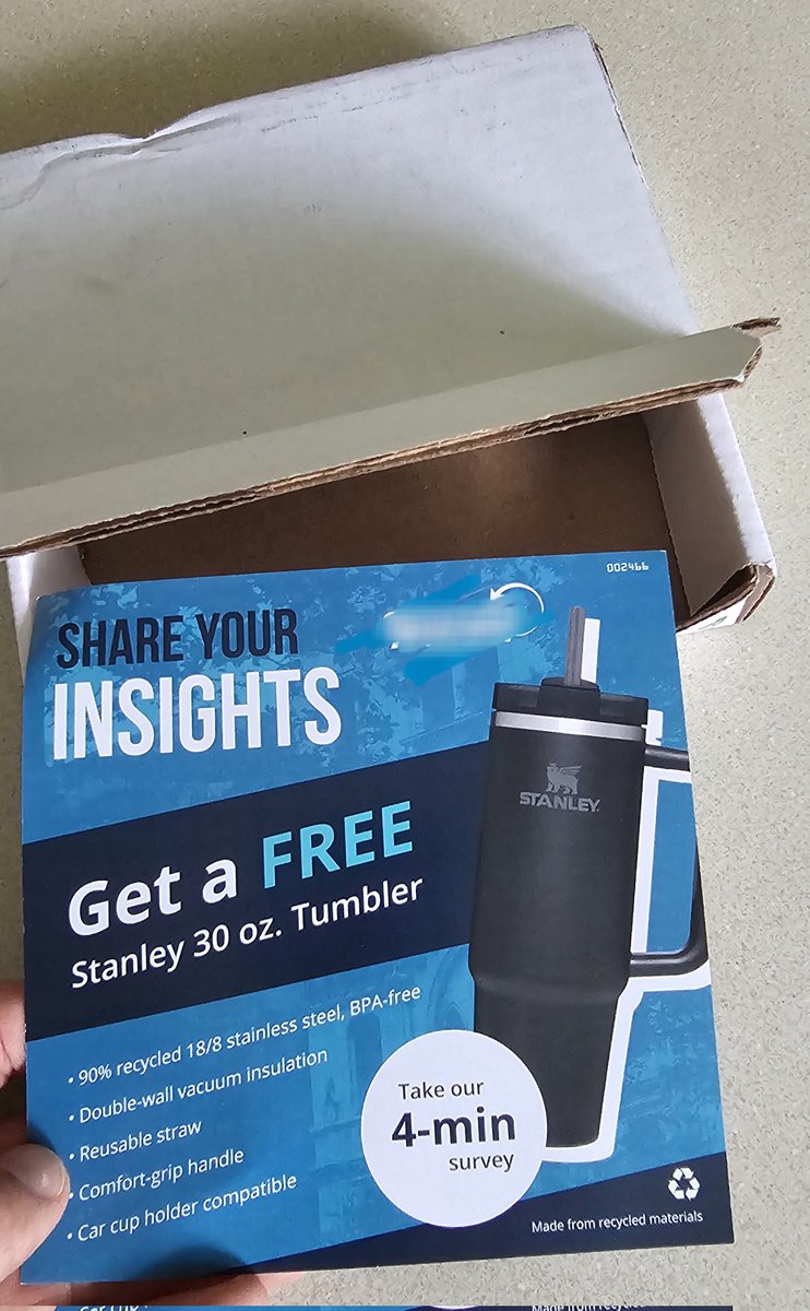 This has got to be one of the most waste of mass shipping for a company and their marketing dept. Literally priority shipped a small flyer in a box. And I haven't even used or heard of this service (that I blurred out. Ain't getting no free advertising lmao)