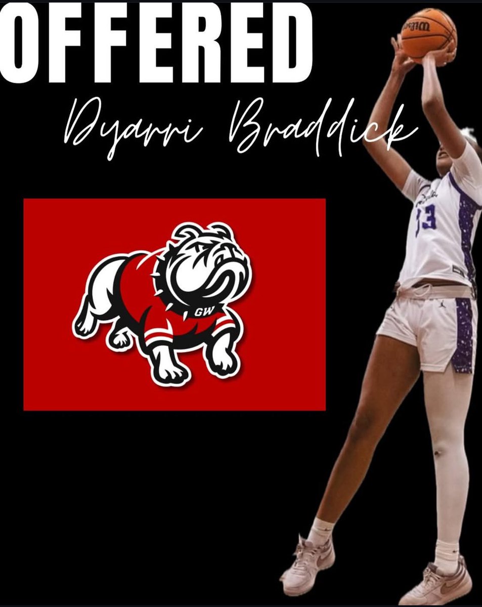 Dyarri Braddick (@dyarri_hoops) on Twitter photo After a great conversation with Coach Williams and Coach Ruby, I am grateful to receive an offer from Gardner Webb!! #AGTG @coachdickersonjerome <a href="/palmetto76erawe/">Palmetto 76ers/Aja Wilson Elite</a> @canesfbs @gwu_wbk After a great conversation with Coach Williams and Coach Ruby, I am grateful to receive an offer from Gardner Webb!! #AGTG @coachdickersonjerome <a href="/palmetto76erawe/">Palmetto 76ers/Aja Wilson Elite</a> @canesfbs @gwu_wbk