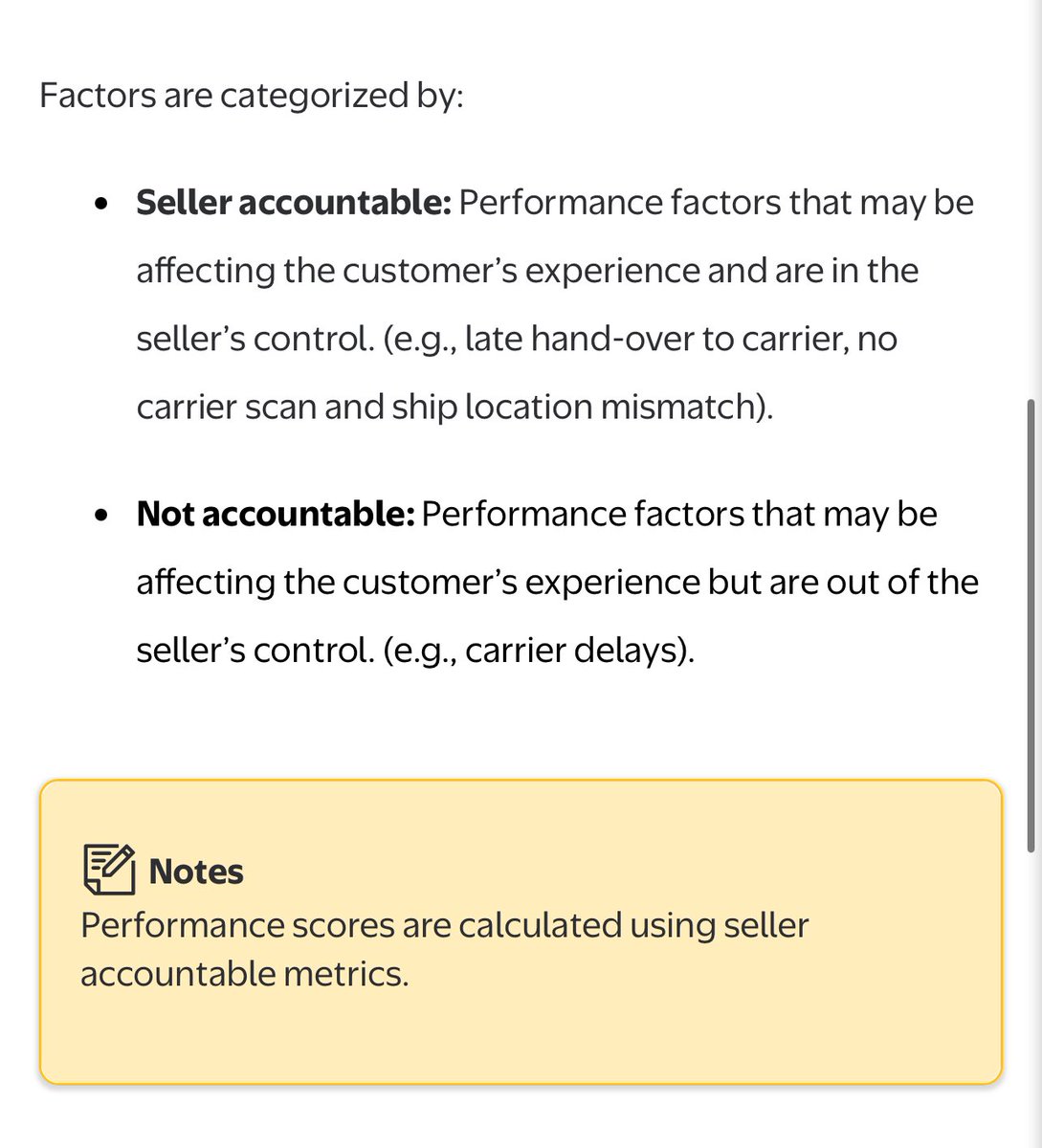 Walmart didn’t change the rules. You’ve always been responsible for non-weather carrier delays. (See photo 2)

The email isn’t worded clear. The real update? OTD now has to be 90 percent instead of 95. More grace, not more pressure.

Simplified Shipping or WFS can help if your