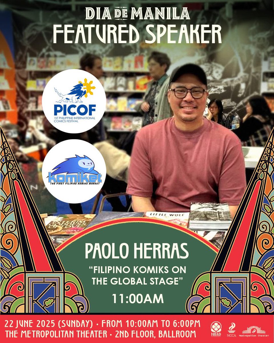 Catch the book launch of Randy Valiente's "No Man Manila" and other 🇵🇭komiks at Dia de Manila! 

Have an amazing day of 🇵🇭 art, culture and history at the Metropolitan Theater, Manila from 10am to 6pm!

See you!
#supportlocalcreators
#komiket
#diademanila
#niladcommunity