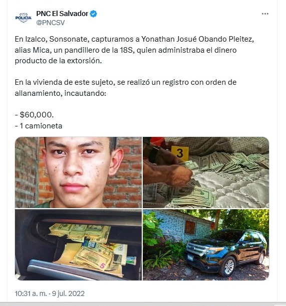 Jorge Beltrán Luna (@jbeltranluna_) on Twitter photo Qué pasó con los otros 40 MIL DÓLARES, <a href="/FGR_SV/">Fiscalía General de la República El Salvador</a> y <a href="/PNCSV/">PNC El Salvador</a>...
¿¿¿¿DÓNDE DEJARON LOS RESTANTES 40 MIL???
Ahí está el tuit x.com/PNCSV/status/1… de la <a href="/PNCSV/">PNC El Salvador</a> que dice que eran 60 MIL que les decomisaron...
¿¿¿QUÉ PASÓ CON LOS 40 MIL???
elsalvador.com/noticias/nacio… Qué pasó con los otros 40 MIL DÓLARES, <a href="/FGR_SV/">Fiscalía General de la República El Salvador</a> y <a href="/PNCSV/">PNC El Salvador</a>...
¿¿¿¿DÓNDE DEJARON LOS RESTANTES 40 MIL???
Ahí está el tuit x.com/PNCSV/status/1… de la <a href="/PNCSV/">PNC El Salvador</a> que dice que eran 60 MIL que les decomisaron...
¿¿¿QUÉ PASÓ CON LOS 40 MIL???
elsalvador.com/noticias/nacio…