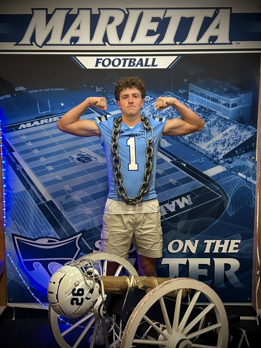 tylerrappach's tweet image. I had a great visit today at Marietta College. Thank you to @CoachTomKaufman and staff for an exciting day. I learned a lot about the program and am looking forward to connecting again soon. @Marietta_FB @CoachSallach @CoachCFarris @CoachHinkleMC @Mark__Porter @CANFIELDFOOTBAL