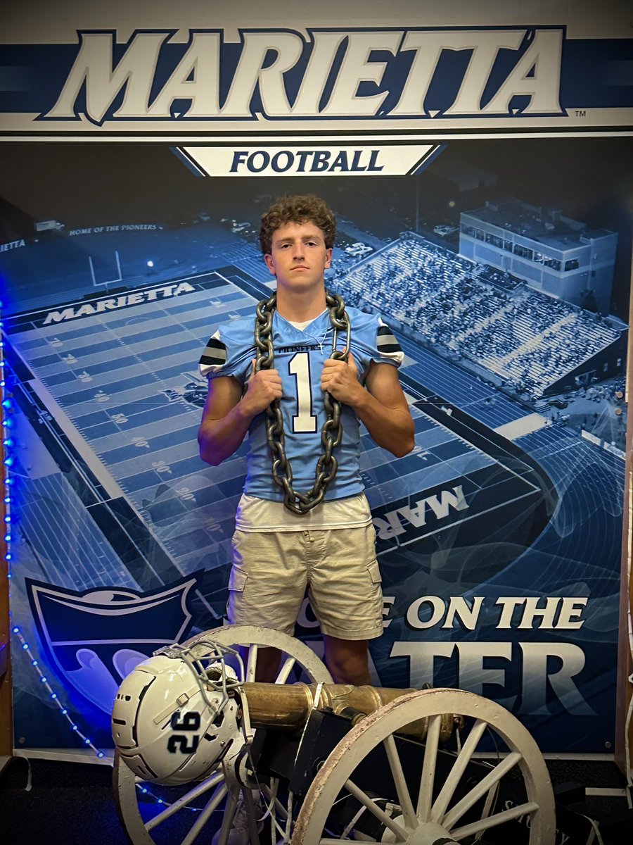tylerrappach's tweet image. I had a great visit today at Marietta College. Thank you to @CoachTomKaufman and staff for an exciting day. I learned a lot about the program and am looking forward to connecting again soon. @Marietta_FB @CoachSallach @CoachCFarris @CoachHinkleMC @Mark__Porter @CANFIELDFOOTBAL
