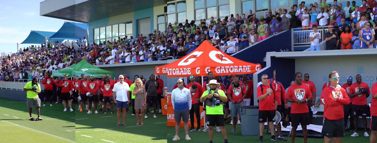 stevequinnFBU's tweet image. Nothing better than the national anthem 🇺🇸 being played in front of a full stadium of over 3,000 at the @PCSCNaples in the @ParadiseCoast for FBU Top Gun 25!! 💯