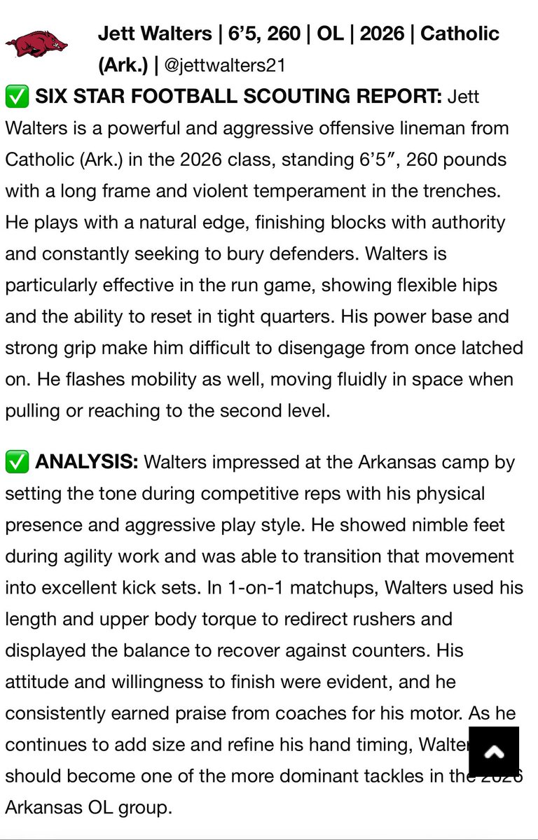 jettwalters21's tweet image. Thank you @sixstarfootball for the write up! sixstarfootball.com/article/severa…
@Rockets_FB @kennyjr65 @r_chip @CoachJBland @CoachCochran91