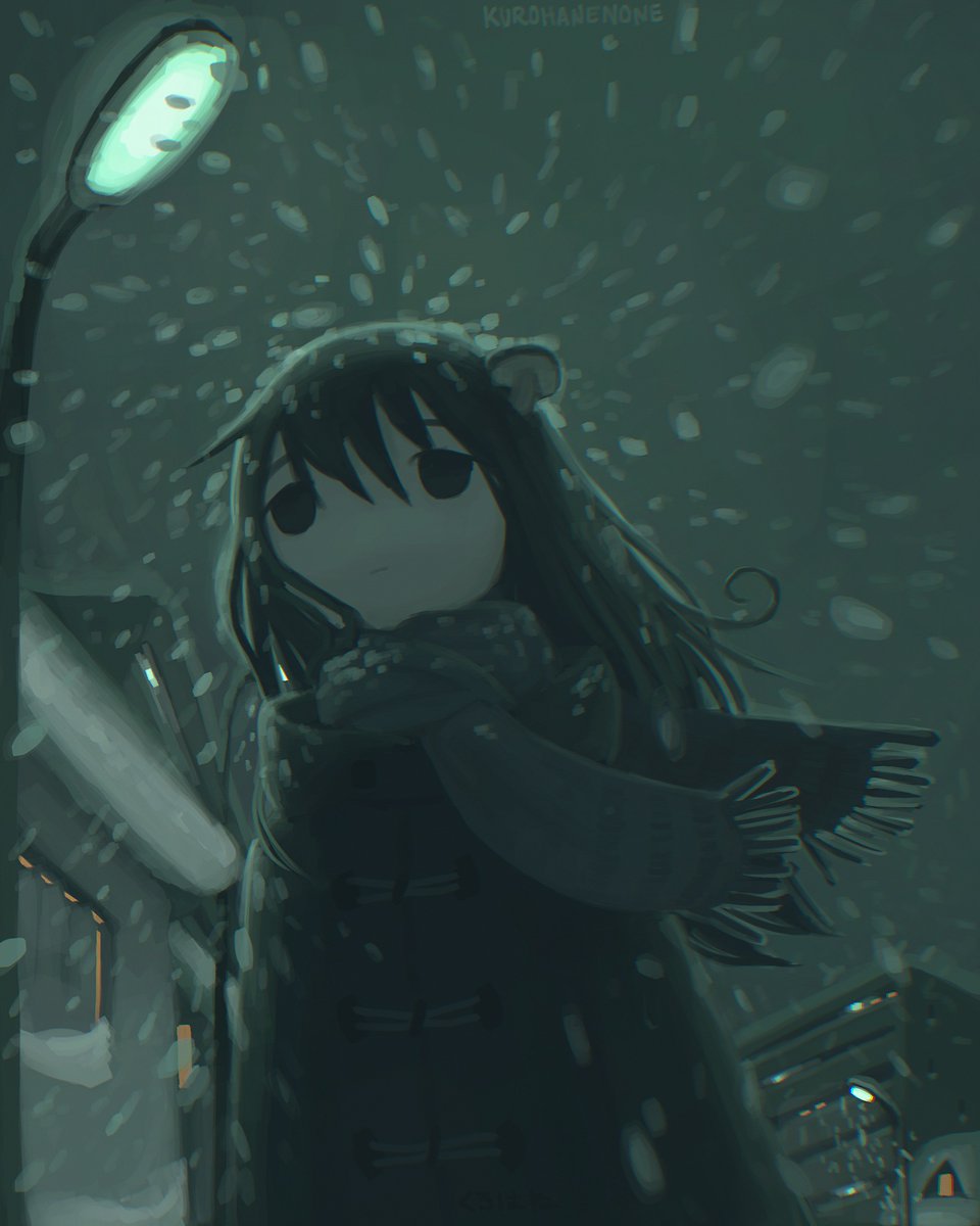 kurohanenone's tweet image. I only ever felt at home when the streets were empty, the cold and darkness sending everyone indoors.
#シメジシミュレーション
#shimejisimulation
