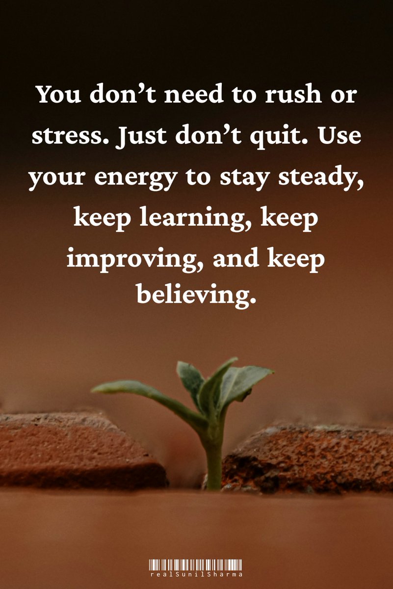 You don’t need to rush or stress. Just don’t quit. Use your energy to stay steady, keep learning, keep improving, and keep believing.
#sundayvibes #SundayMorning #sundaythoughts