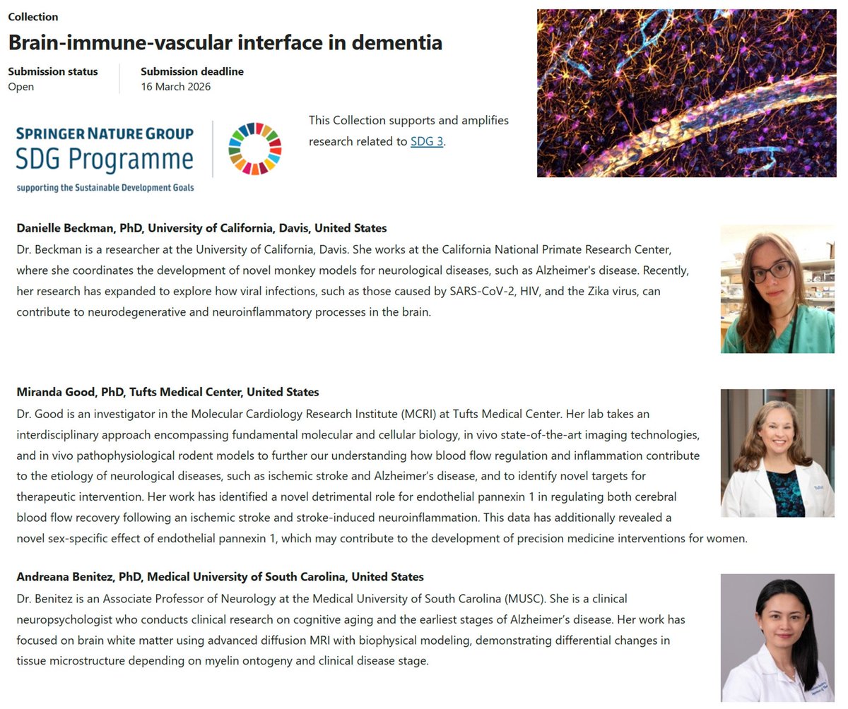 Danielle Beckman (@danibeckman) on Twitter photo Look at this team of editors 100% #WomenInSTEM, I am so proud of this! 💪😍👩🔬. With <a href="/anyabphd/">Andreana (Anya) Benitez</a> and <a href="/mgood695/">Dr. Miranda Good, PhD</a>. To learn more about it: go.nature.com/4ncu8Hm
@natureportfolio Look at this team of editors 100% #WomenInSTEM, I am so proud of this! 💪😍👩🔬. With <a href="/anyabphd/">Andreana (Anya) Benitez</a> and <a href="/mgood695/">Dr. Miranda Good, PhD</a>. To learn more about it: go.nature.com/4ncu8Hm
@natureportfolio