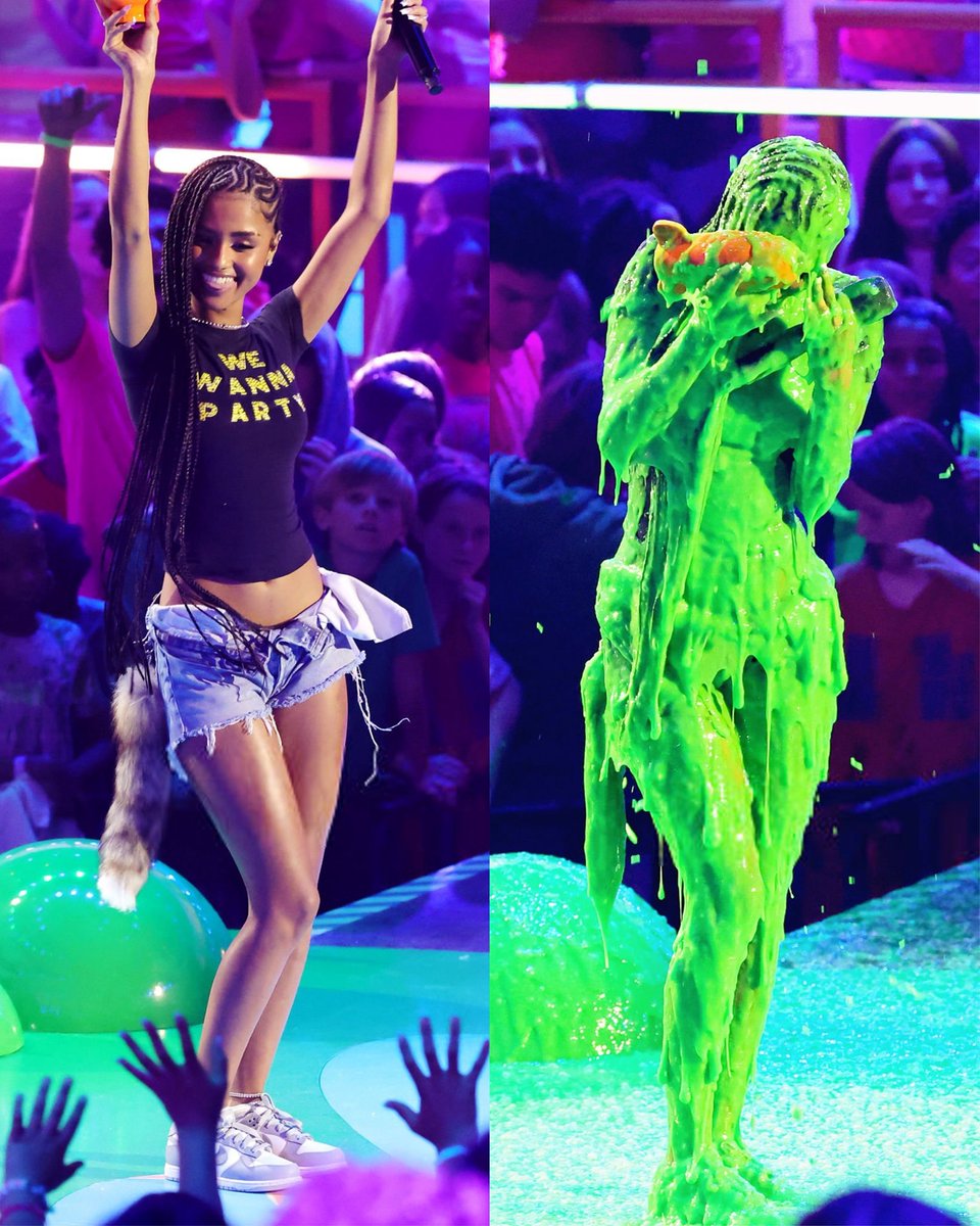It's a good thing they use a green slime instead of a white one.