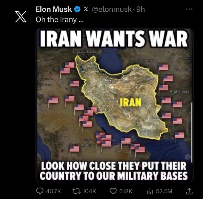 Conclusive evidence Iran wants war..