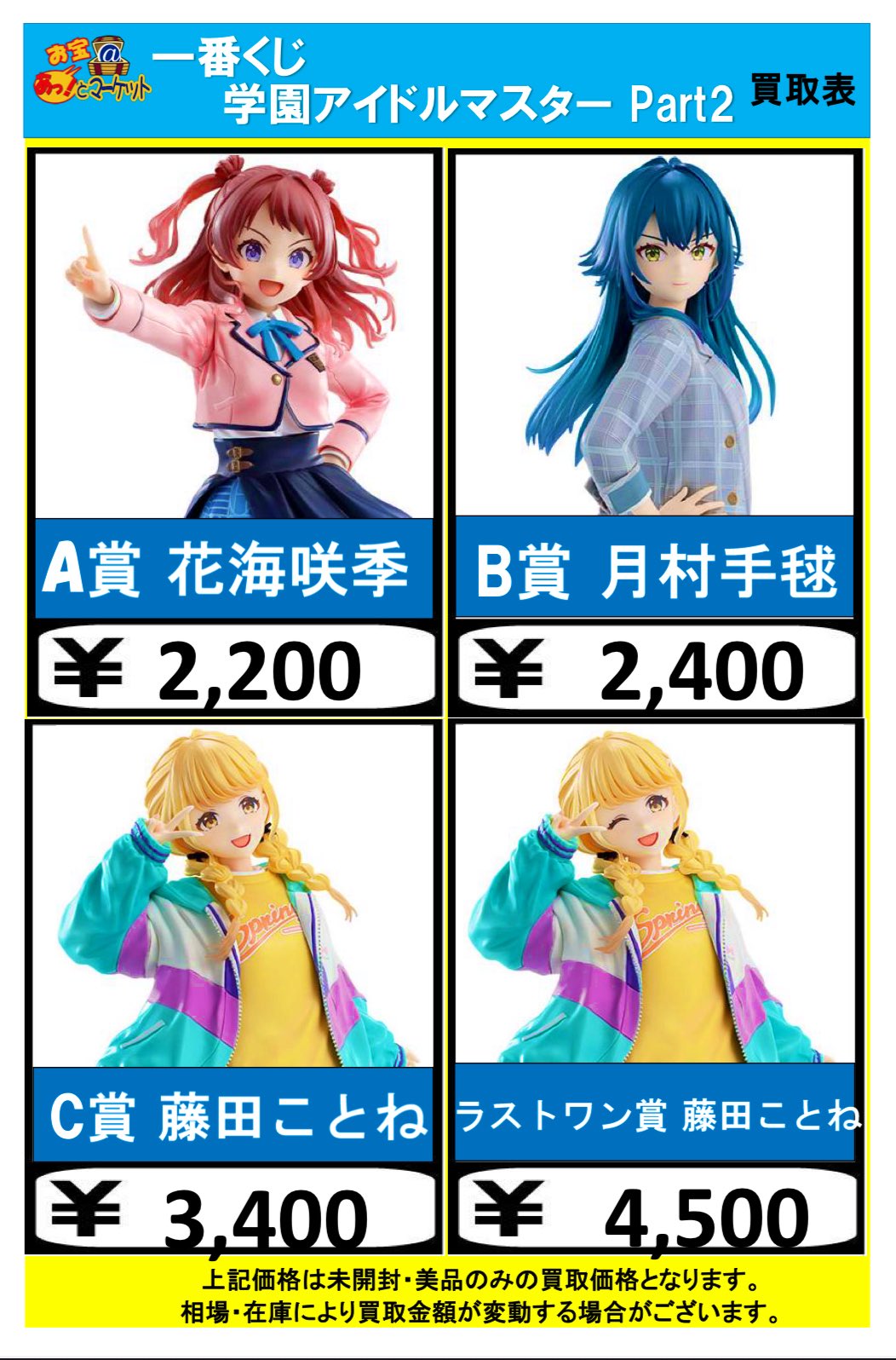 一番くじ 学園アイドルマスター Part2 花海咲季 全種コンプセット 学マス