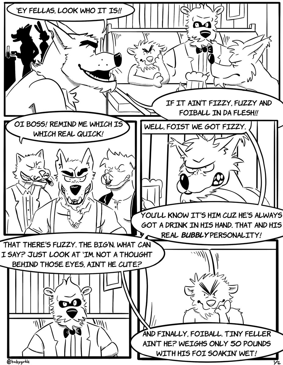 babygirkle's tweet photo. Fizzy, Fuzzy, and Furball: the comic: the movie
(Page 1/2)

#furryart #comics https://t.co/3P95GO5Axs