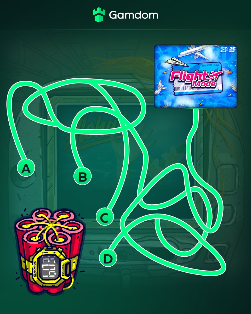 gamdom's tweet photo. Can you navigate the maze and unlock FREE spins in Flight Mode? ✈️

🗺️ Comment your @gamdom userID with your answer
🗺️ Like &amp; Repost
🗺️ Tag a friend https://t.co/wJADangjVS