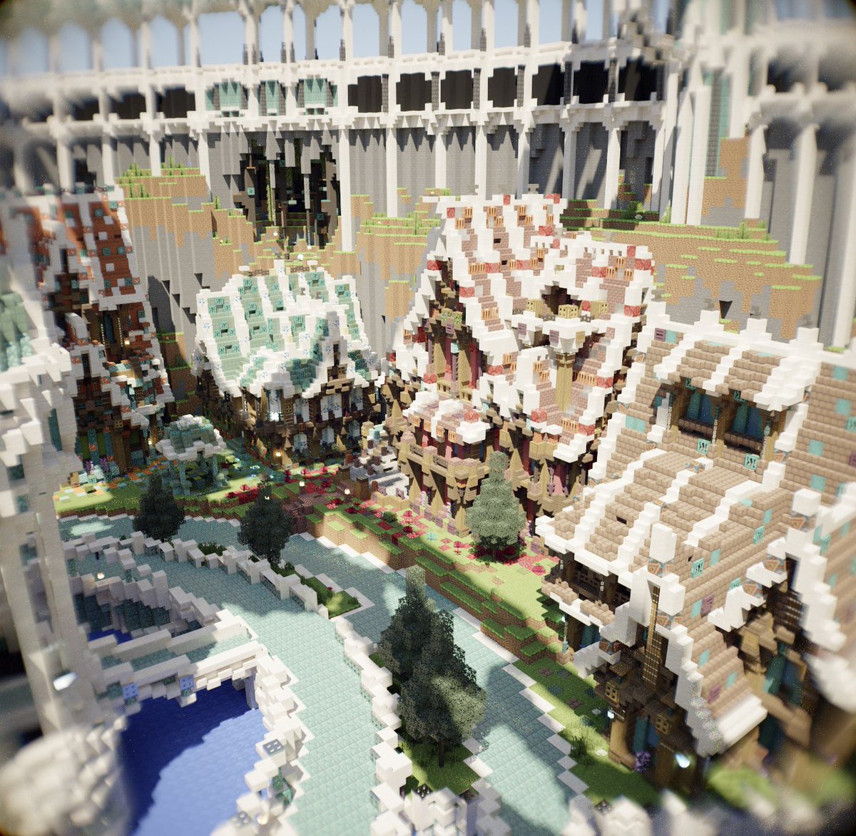 UnknownNetwork9's tweet photo. #あんのーんねっと
当鯖のロビー建築の紹介！

運営&amp;建築士 / syalura

ログインした瞬間、目の前に広がるファンタジーで優雅な光景は圧巻の景色！思わずロビーで大満足し見惚れて立ち尽くしてしまうレベル！！当アカのヘッダーも担当していただいています！

#Minecraft
#マイクラ鯖
#マインクラフト https://t.co/EWtAtsjKDW