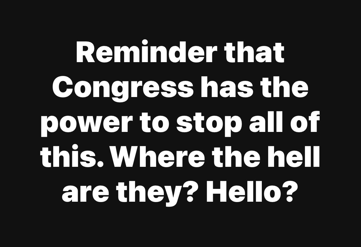 Where the F*ck is congress?? 😡
