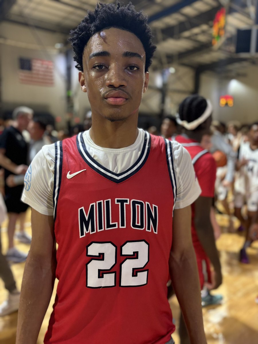 COUNT UP!! (@mathurineagency) on Twitter photo Solomon Bratton 6’8 F/G 2027 Milton
Displays good length and use of size. 6’8 F/G had a tight handle, showed the ability to get down hill and showed some back to the basket game. Shows the traits early, and has a solid base to build off. Solomon Bratton 6’8 F/G 2027 Milton
Displays good length and use of size. 6’8 F/G had a tight handle, showed the ability to get down hill and showed some back to the basket game. Shows the traits early, and has a solid base to build off.