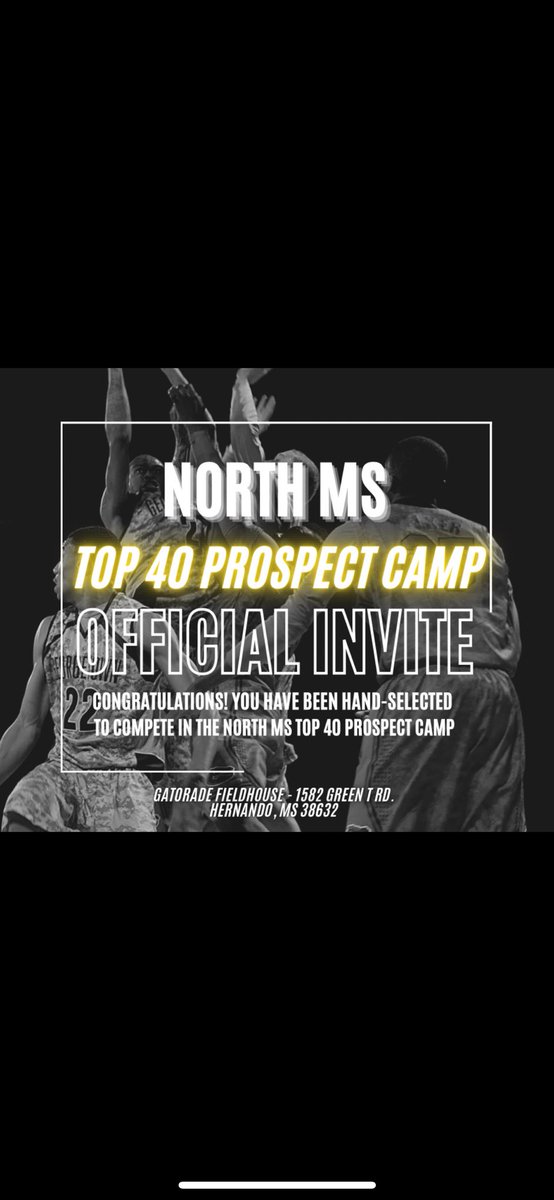 Blessed to earn an invite to the North Ms Top 40 Prospect Camp <a href="/Esdelite2024/">ESD Elite AAU Program</a>  <a href="/tearl103/">Tyreese Earl</a>