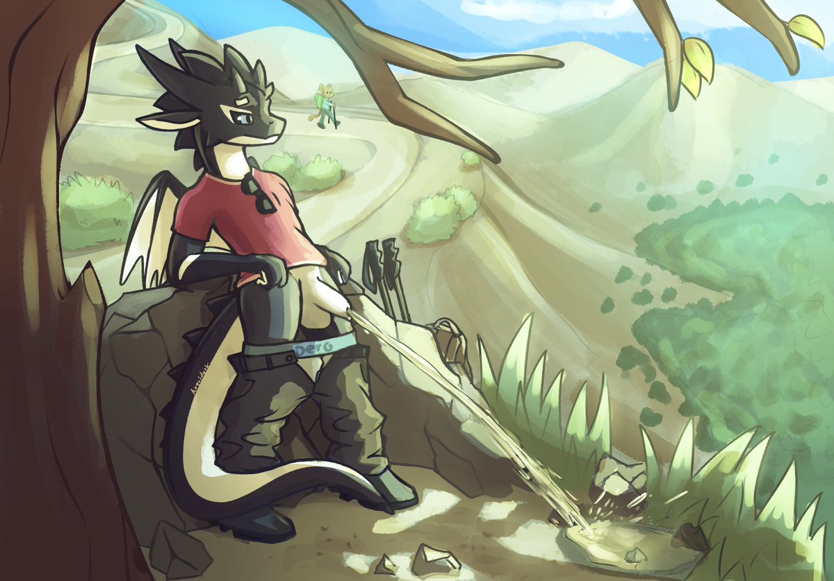 (ws) Hike break enjoying the view