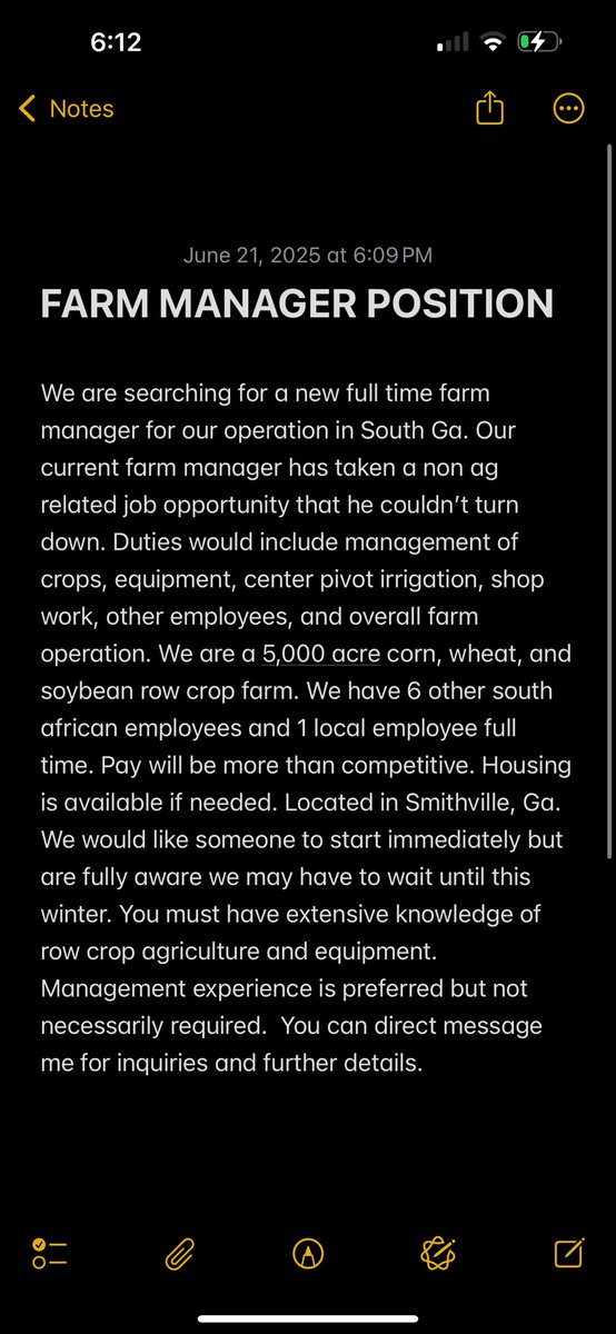 If anybody is qualified and interested in moving to South Ga shoot me a direct message. Be glad to speak with you