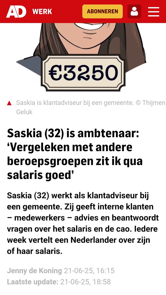 Puur op deze korte omschrijving is een flinke besparing mogelijk met een AI assistent. En waarom "klantadviseur", wat is er met HR Adviseur gebeurd of medewerker personeelszaken? #ai