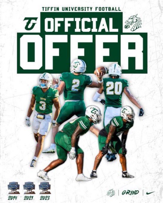 Luke Mullinger C/O 2026, LB (@mullinger_luke) on Twitter photo After a great camp with <a href="/TUDragonFB/">Tiffin University Football</a> I am honored to receive my 1st offer to play at the next level! Thank you for the opportunity <a href="/CoachJackson97/">Coach Jackson</a> and <a href="/Coach_Ekkens/">Brett Ekkens</a>. Can’t wait to be back up in July.
<a href="/JohnPuck4/">John Puckett 🏈</a> <a href="/chselksfootball/">Centerville Football</a> <a href="/Fodrocy1156/">AREN Consulting</a> <a href="/JaredLuginbill/">Jared Luginbill</a> After a great camp with <a href="/TUDragonFB/">Tiffin University Football</a> I am honored to receive my 1st offer to play at the next level! Thank you for the opportunity <a href="/CoachJackson97/">Coach Jackson</a> and <a href="/Coach_Ekkens/">Brett Ekkens</a>. Can’t wait to be back up in July.
<a href="/JohnPuck4/">John Puckett 🏈</a> <a href="/chselksfootball/">Centerville Football</a> <a href="/Fodrocy1156/">AREN Consulting</a> <a href="/JaredLuginbill/">Jared Luginbill</a>
