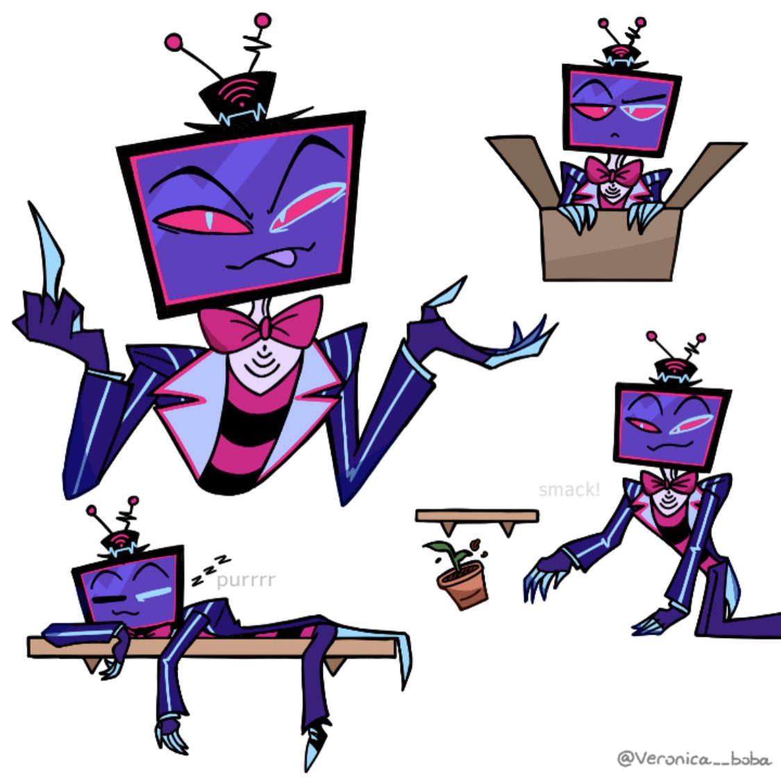 veronica__boba's tweet image. tv head, cat mind

#VoxHazbinHotel #hazbinhotel